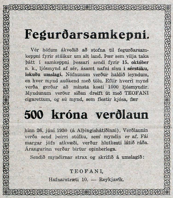 Auglýsing Tíminn 7. september 1929 bls 196