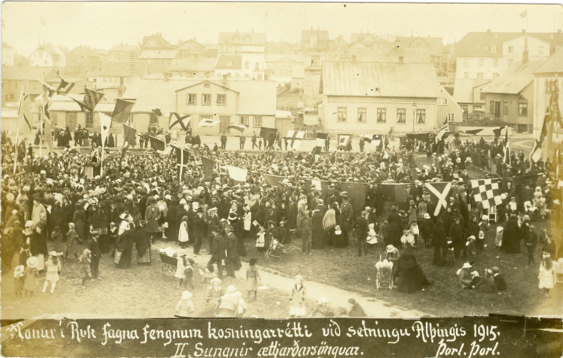 Hátíðarhöld 7. júlí 1915 AJ-1728