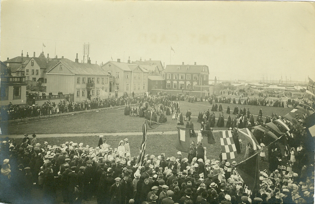 Hátíðarhöld 7. júlí 1915 AJ-1729
