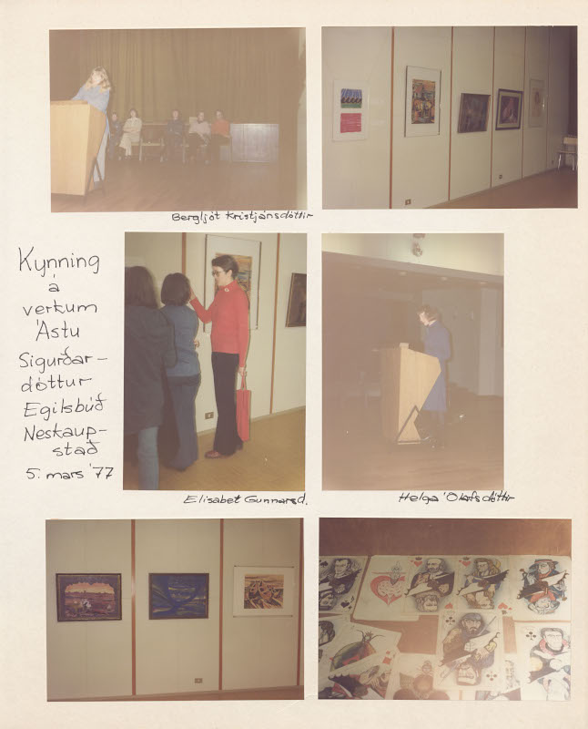 Kynning á verkum Ástu Sig 5 mars 1977
