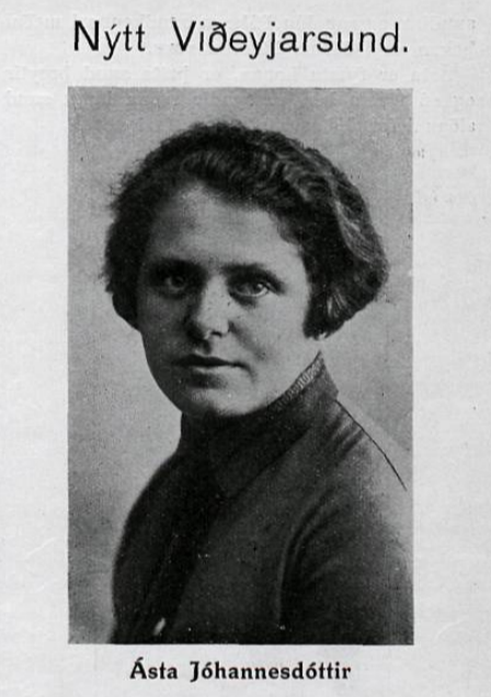 sta Jóhannedóttir Íþróttablaðið 1928